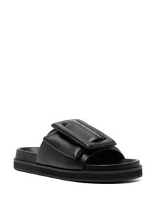 Senso Nola buckle-strap leather sandals - Zwart