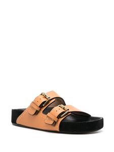 ISABEL MARANT Lennyo leather sandals - Oranje