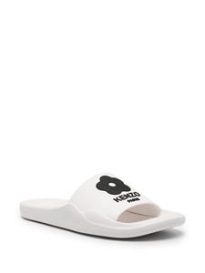 Kenzo Boke Flower logo-embossed slides - Wit