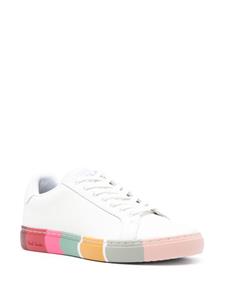 Paul Smith Lapin swirl-print leather sneakers - Wit