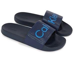 Calvin Klein Slippers met opvallend logo-opschrift