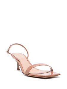 Gianvito Rossi Ribbon 65mm leather sandals - Beige