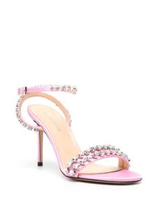MACH & MACH crystal-embellished 100mm sandals - Roze