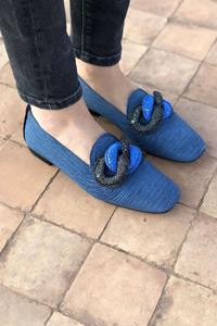 Momoc Damen vegan Casablanca Loafer Jeans