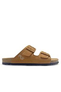 Thies 1856 Damen vegan Sandalen Eco Bio Bedeckt Cognac