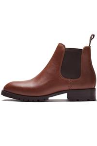 Will's Vegan Store Damen vegan Chelsea-Stiefel Für Damen, Gefüttert, Wasserdicht, Kastanienbraun