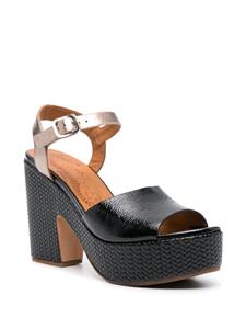 Chie Mihara Jerick 115mm leather sandals - Zwart