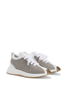 Giuseppe Zanotti Ferox laminated-leather sneakers - Wit