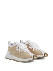 Giuseppe Zanotti Ferox crocodile-print sneakers - Beige