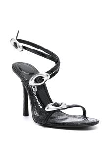 Alexander Wang Dome 11mm leather sandals - Zwart