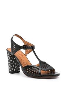 Chie Mihara Bessy 80mm leather sandals - Zwart