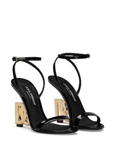 Dolce & Gabbana 3.5 lakleren sandalen - Zwart
