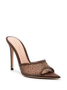Gianvito Rossi Rania 105mm crystal-embellished sandals - Bruin