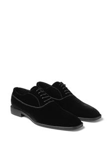 Jimmy Choo Foxley Oxford fluwelen schoenen - Zwart
