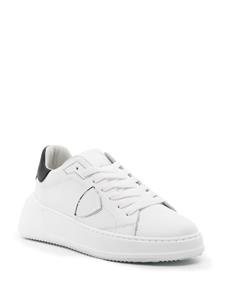 Philippe Model Paris logo-patch leather sneakers - Wit
