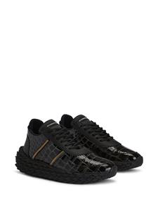 Giuseppe Zanotti Urchin crocodile-effect sneakers - Zwart