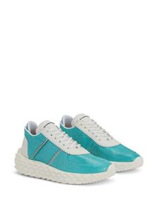 Giuseppe Zanotti Urchin lizard-print sneakers - Blauw