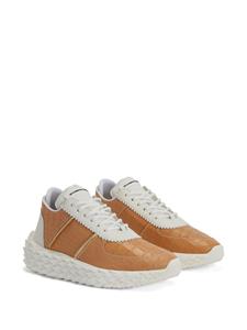 Giuseppe Zanotti Urchin crocodile-print sneakers - Bruin