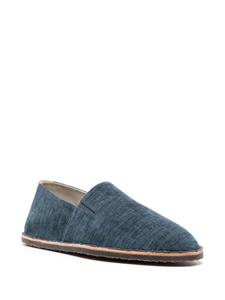 Brunello Cucinelli Slip-on twill loafers - Blauw