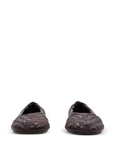 Burberry Sadler leather ballerina shoes - Bruin