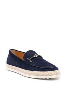 Tod's suede espadrille loafers - Blauw