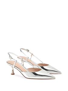 Gianvito Rossi Ascent 55mm leather pumps - Zilver