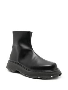 PHILEO Trucker leather ankle boots - Zwart