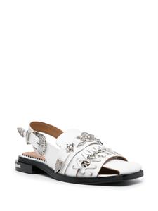 Toga Pulla silver-tone stud embellished sandals - Wit