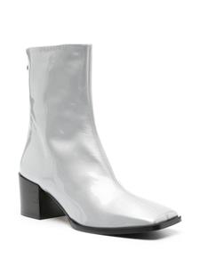 Aeyde Amina patent leather ankle boots - Grijs