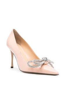 MACH & MACH Double Bow embellished pumps - Roze
