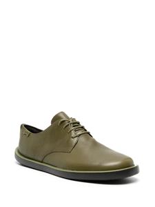 Camper Wagon lace-up leather shoes - Groen