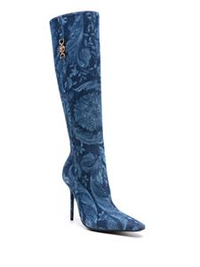 Versace Barocco Medusa '95 120mm knee-high boots - Blauw