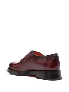 Santoni calf leather derby shoes - Rood