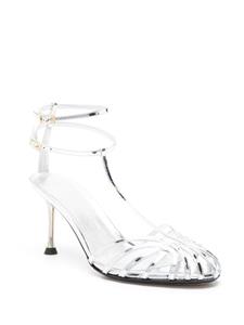 Alevì Anna 85mm mirrored leather pumps - Zilver
