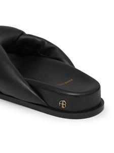 ANINE BING Kiva slippers met gedraaide knoop - Zwart