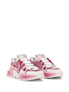 Dolce & Gabbana Airmaster chunky mesh sneakers - Roze