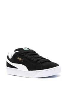 PUMA stamped-logo suede platform sneakers - Zwart