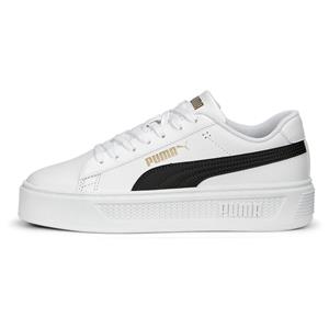 PUMA Smash Platform v3 sneakers voor Dames, Zilver/Wit