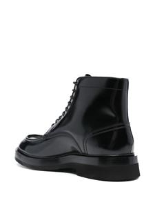 Santoni calf leather boots - Zwart