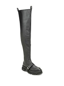 Both Gao thigh-high chunky boots - Zwart