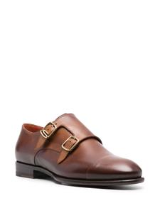 Santoni double-buckle leather shoes - Bruin
