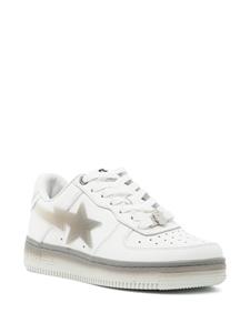 A BATHING APE STA #5 lace-up leather sneakers - Wit