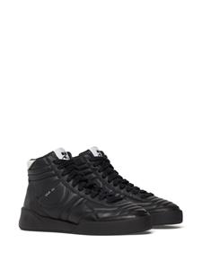 Courrèges Mid Club 02 leather sneakers - Zwart