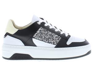 Nubikk Basket court white black comb multi zwart 