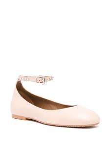 See by Chloé rhinestone-embellished ballerina shoes - Roze