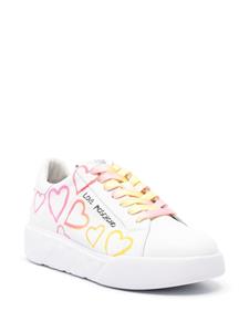 Love Moschino Leren sneakers - Wit