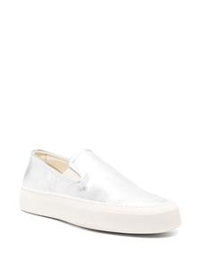 Common Projects slip-on metallic leather sneakers - Zilver