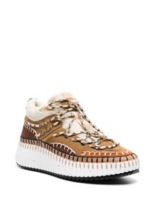 Chloé Nama lace-up sneakers - Bruin