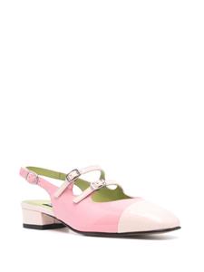 Carel Paris Corail 10mm leather ballerina shoes - Roze