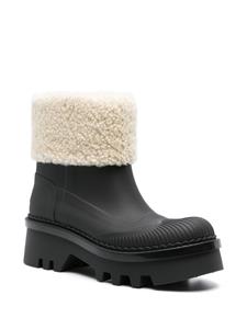 Chloé Raina shearling ankle boot - Zwart